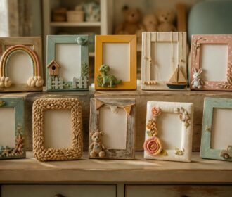10 idées créatives pour un cadre photo décoré pour enfant unique