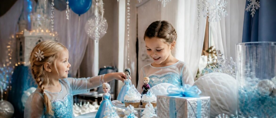 Diy déco : transformez votre maison pour une fête pour enfants reine des neiges féerique