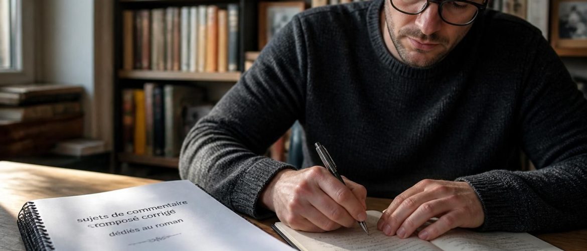Explorez notre sélection de sujets de commentaire composé corrigé en PDF : roman