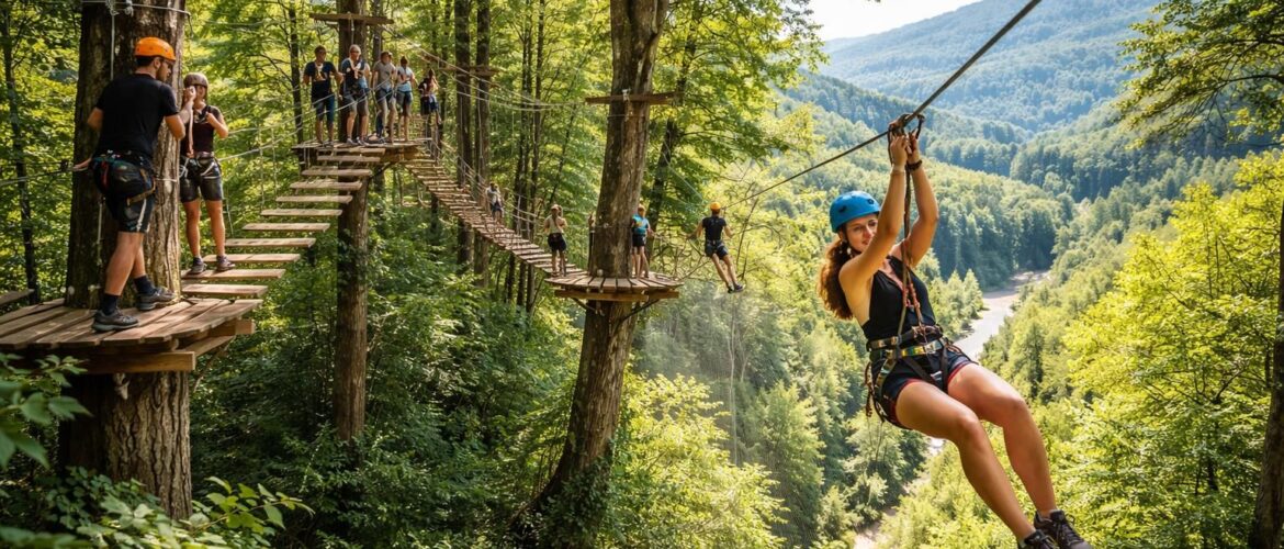 Les meilleurs parcours d&rsquo;accrobranche à la Cote Saint André pour les amateurs de sensations fortes