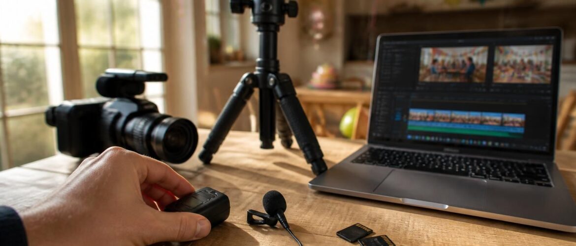 Les outils pour réaliser une vidéo souvenir de la fête pour enfants en toute simplicité