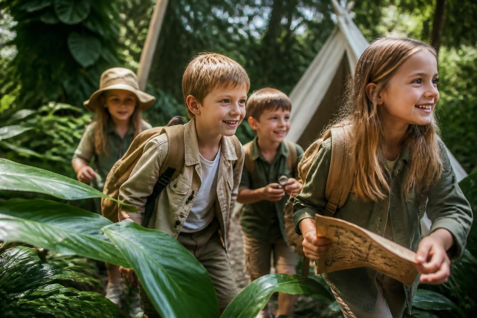 transformez votre jardin en une aventure jungle inoubliable pour l'anniversaire de votre enfant, avec décoration, jeux et activités thématiques.